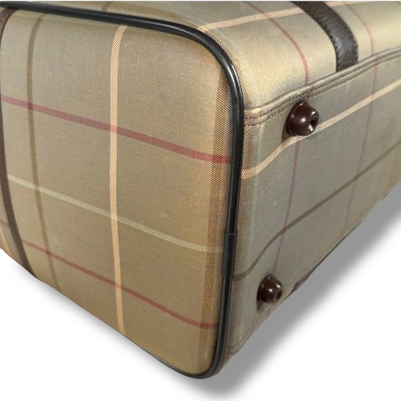 Burberry;s Nova Check Leather Trimmed Weekender Bag - Picture 8 of 14